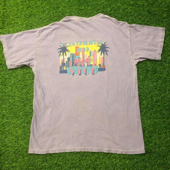 Vintage Lilac Miami Vice Chilifest Graphic Tee - Picture 2 of 6